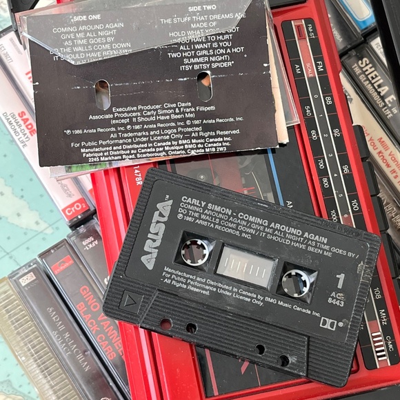 Vintage 1987 Carly Simon Coming Around Again Cassette Tape - Picture 3 of 4